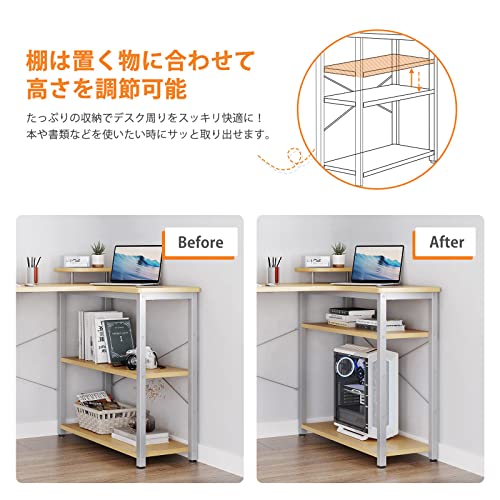 ODK ゲーミングデスク L字 パソコンデスク 幅110 デスク desk 机 pc